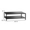 Flash Furniture Black Indoor/Outdoor Coffee Table with Storage XU-T6R60USO-2T-BK-GG - alternate 3